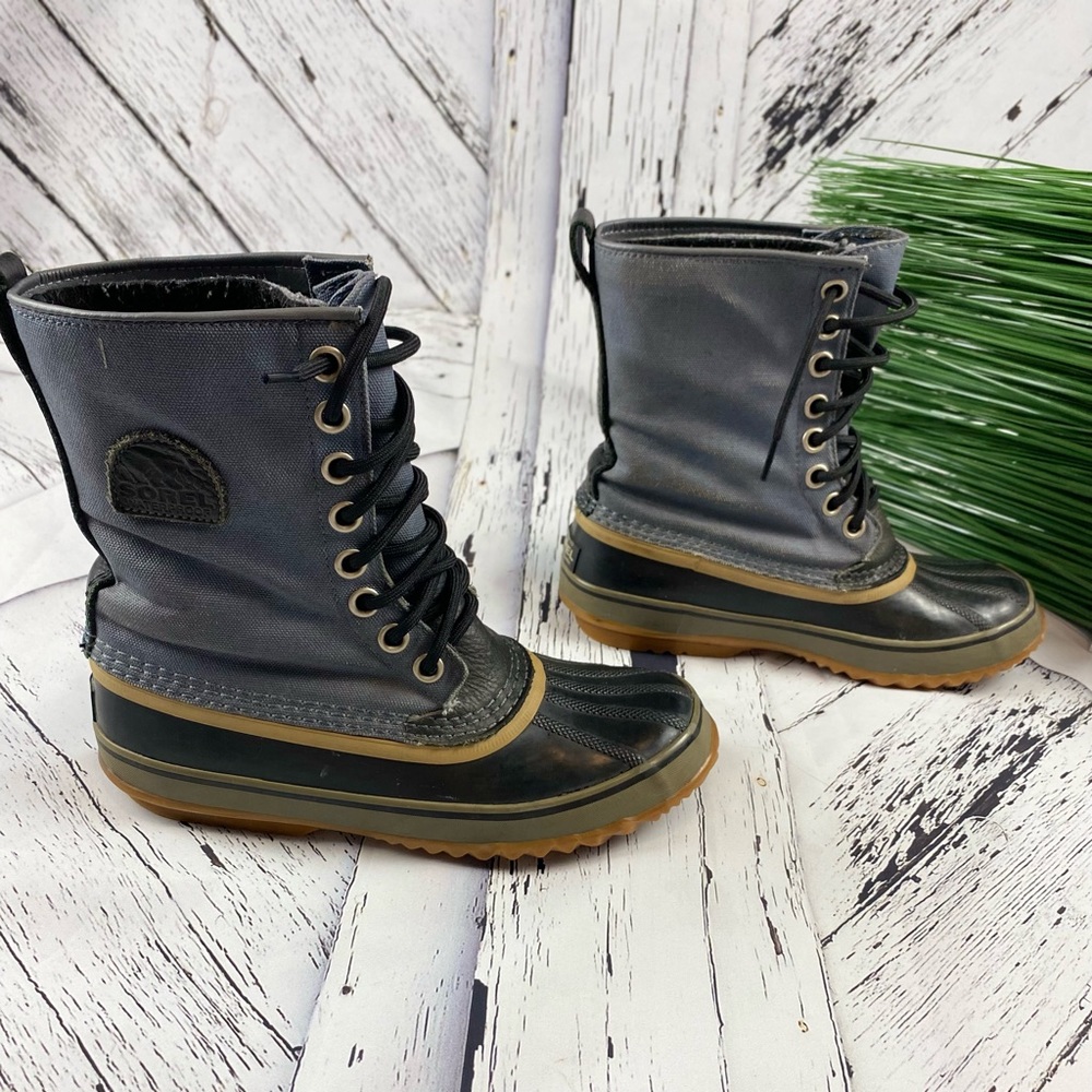 Sorel 1964  canvas Winter Waterproof Snow Boots Women Size 9